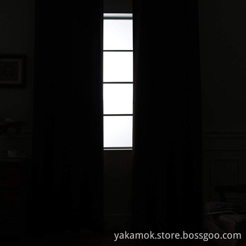 Dark Grey 100% Blackout Curtains